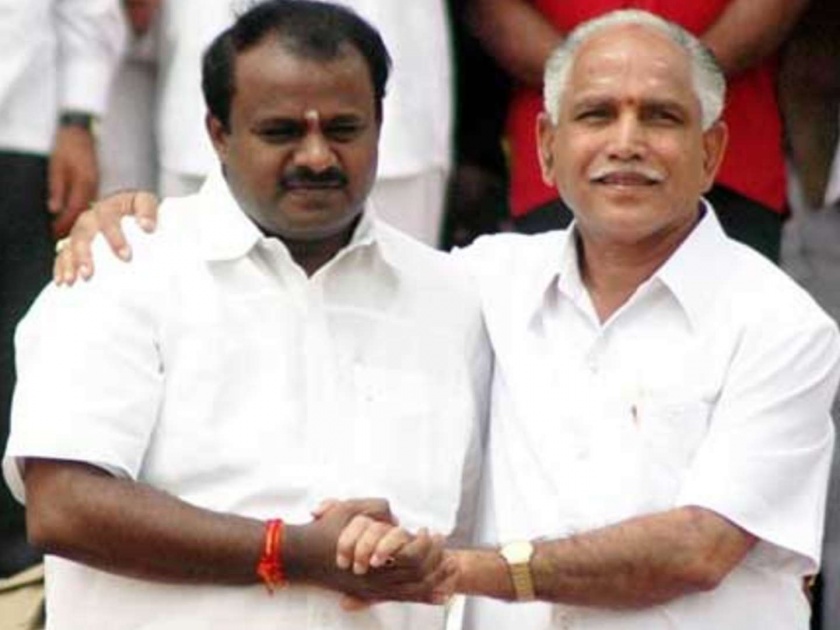 BJP and JDS likely to alliance in Karnataka by-elections | कर्नाटक पोटनिवडणुकीत भाजपा आणि जेडीएस एकत्र येण्याची शक्यता 