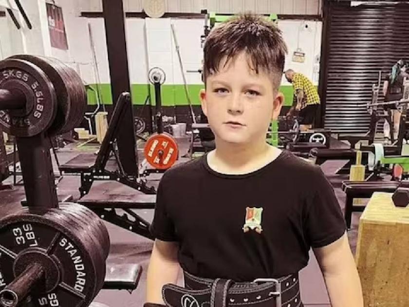 super boy rowan o malley 10 year old rowan deadlift 115kg one of britain strongest young schoolboys | नादच खुळा! वय १० वर्ष, ११५ किलो वजन उचलतो, 'या' सुपर बॉयचा वर्ल्ड चॅम्पियन बनण्याच्या दिशेने प्रयत्न