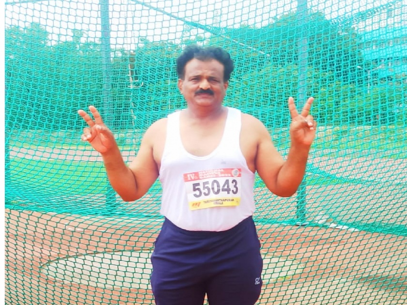 National player Bhagwan Shamrao Bote finished second in the country in hammer throw at the 4th National Masters Field Competition held at Trivandrum Kerala | नॅशनल मास्टर मैदानी स्पर्धेत हातोडा फेकमध्ये भगवान बोतेंचा देशात दुसरा क्रमांक, आंतरराष्ट्रीय स्पर्धेसाठी निवड