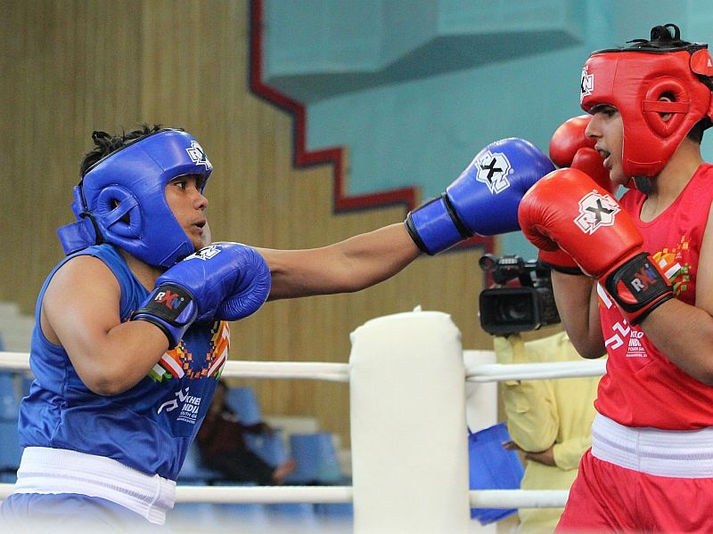 Khelo India 2019 : Maharashtra's Boxer Mithika Gune Enter Semifinal in 66 kg Categary | खेलो इंडिया 2019 : बॉक्सिंग स्पर्धेत महाराष्ट्राच्या मितिकाचे पदक निश्चित