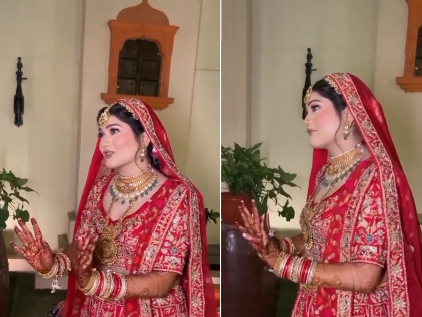 bridal cute video asking photographer to click video goes viral on social media | Viral Video: नवरीची दबंगगिरी! फोटोग्राफरला सुनावले खडे बोल, म्हणाली नीट फोटो काढ नाही तर...