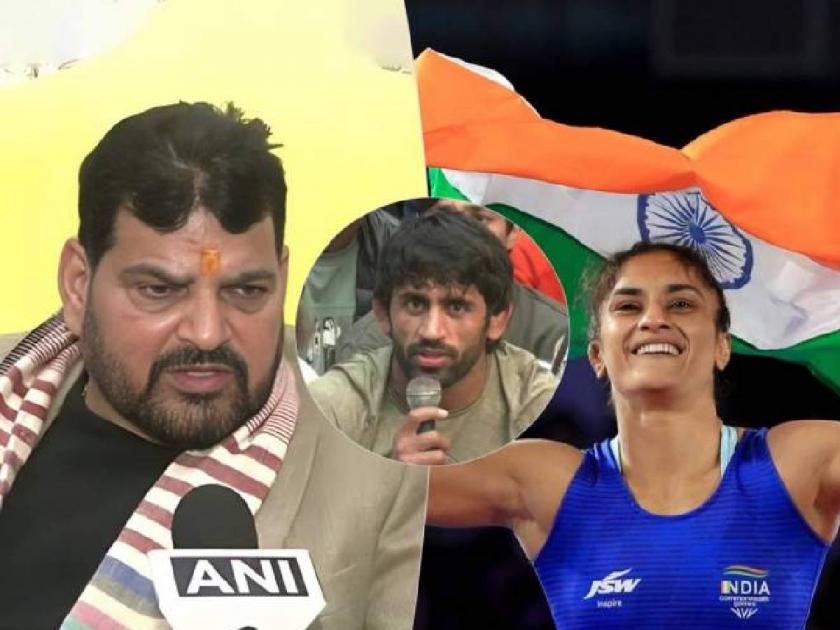 Brijbhushan Singh has said that the Congress is involved in the protest of the Olympic athletes against the Indian Wrestling Federation   | Wrestlers Stage Protest: "गरज पडल्यास काहीही करू शकतो...", बैठकीआधी ब्रिजभूषण सिंह यांचं मोठं विधान