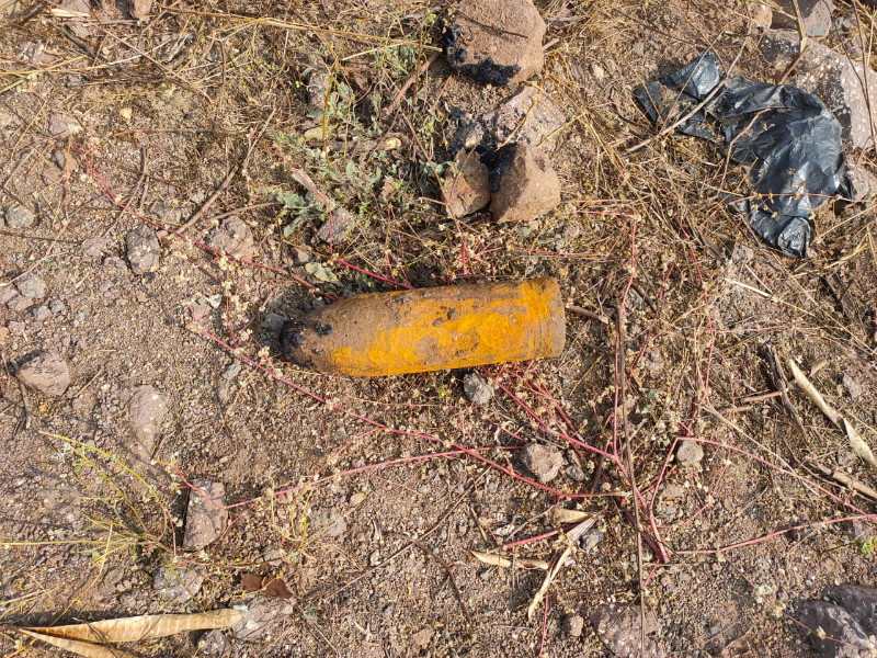 British-era bomb found while excavating in Punawale | पुनावळेत खोदकाम करताना सापडला ब्रिटिशकालीन बाॅम्ब 