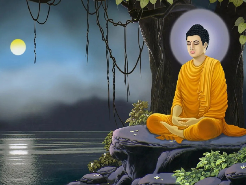 The story of Lord Buddha reminding us of the lines 'Let's forget what happened, let's move on'. | 'झाले गेले विसरून जावे, पुढे पुढे चालावे' या ओळींची आठवण करून देणारी भगवान बुद्धांची कथा.