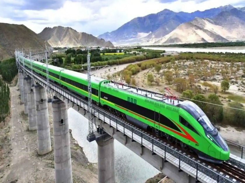 china started first bullet train in tibet close to indian lac border | China Bullet Train Tibet: चीनची नवी खेळी! भारतीय सीमेजवळ तिबेटमध्ये बुलेट ट्रेनची सेवा सुरु; तणाव वाढणार?