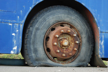 The crisis of 'tire puncture' has been dragged to ST corporations | एसटी महामंडळावर ओढावले 'टायर पंक्चर'चे संकट