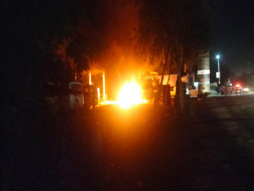 Petrol pump burst at Butibaeri; Loss of life was avoided | बुटीबाेरी येथे पेट्राेल पंपचा भडका; जीवित हानी टळली