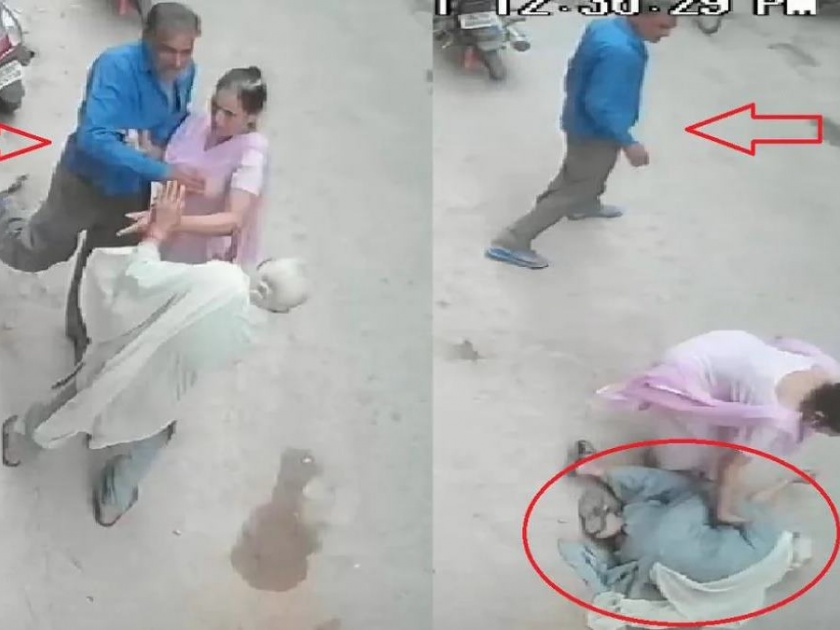 The child died on the spot after being hit in the ear by the child, the video went viral in Delhi | मुलाने आईच्या कानशिलात लगावल्याने जागेवरच मृत्यू, व्हिडिओ व्हायरल