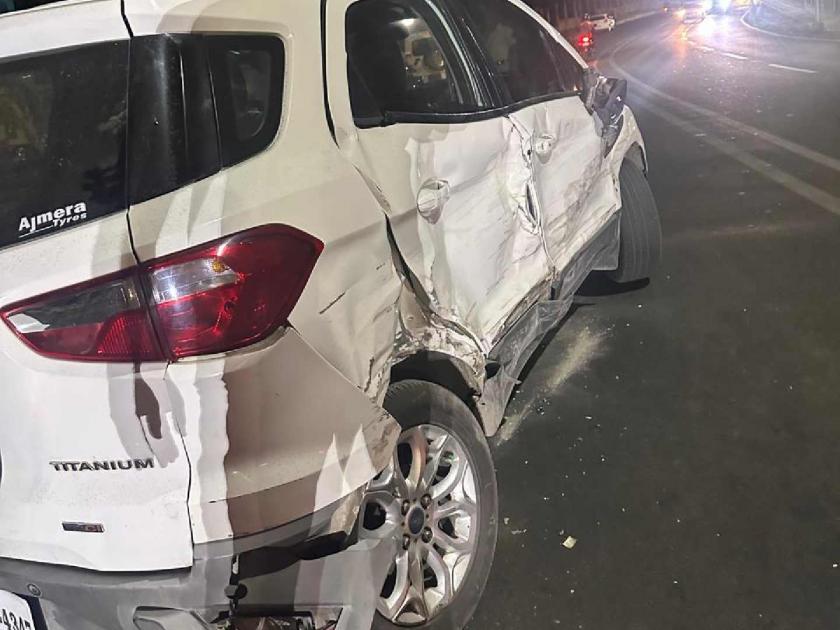 The havoc of a drunk driver! The police inspector's car was hit hard | दारूड्या कारचालकाचा कहर! चक्क पोलीस निरीक्षकाच्या कारलाच दिली जोरदार धडक