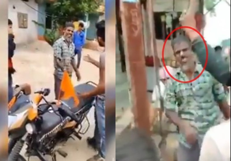 Threats to chant 'Jai Shriram' if Muslims are vandalized in ujjain, video goes viral | Video : मुस्लीम भंगारवाल्यास 'जय श्रीराम'चा नारा देण्यासाठी मारहाण, व्हिडिओ व्हायरल
