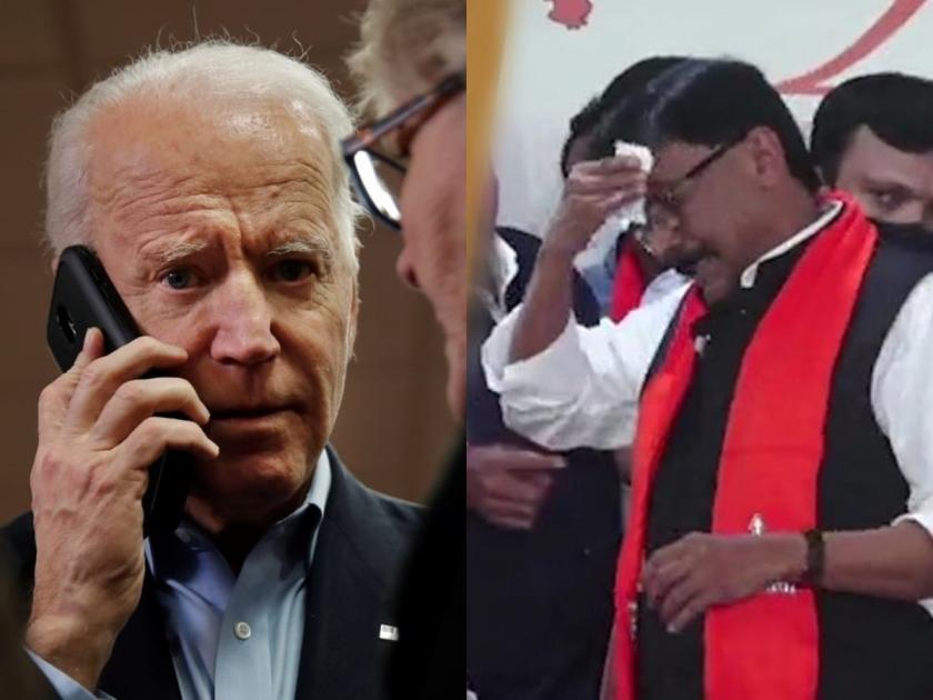 Narayan Rane: 'Sanjay Raut was sweating alone, he got a call from Joe Biden' of america, Says Narayan Rane | Narayan Rane: 'संजय राऊत एकटेच घाम पुसत होते, त्यांना जो बायडननेही फोन केला'