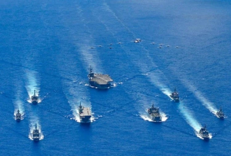 China is besieging the sea with the US, America practice with India and Japan sea | चीनला समुद्रात घेराव घालतेय अमेरिका, भारत अन् जपानसोबत युद्धाभ्यास सुरू