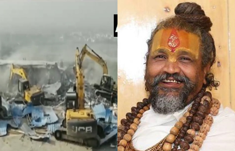 Bulldozer on Computer Baba's ashram, Congress angry after action digvijay singh | कॉम्प्युटर बाबांच्या आश्रमावर बुलडोझर, कारवाईनंतर काँग्रेसचा संताप 