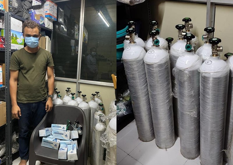 arrest who sells oxygen cylinders on the black market in Mumbai jogeshwari | मुंबईत ऑक्सिजन सिलेंडरची काळ्या बाजारात विक्री करणारा गजाआड