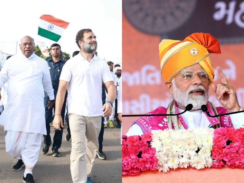Gujarat Assembly elections 2022: BJP ruled Gujarat since 1995, but in 2017, BJP was stuck inside 'Hundread'; See Congress-BJP journey of vidhansabha election of gujrat | Gujarat Assembly elections 2022: १९९५ पासून गाजवलं गुजरात, पण २०१७ मध्ये भाजपा अडकली 'शंभर'च्या आत; पाहा काँग्रेस-भाजपाचा प्रवास