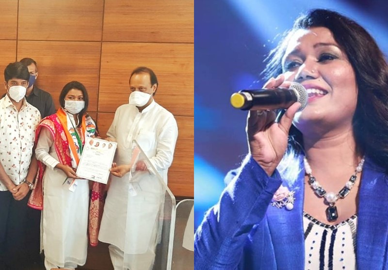 Singer Vaishali Made joins NCP with ajit pawar, enter in state politics | गायिका वैशाली माडेचा राष्ट्रवादीत प्रवेश, राजकारणात घेणार 'पिंगा'