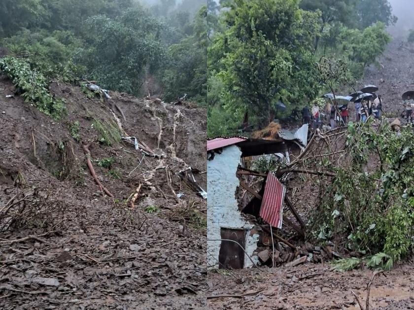 Landslide in Shimla Himachal Pradesh, fear of 30 to 35 people trapped under the debris | शिमलामध्ये भूस्खलन, ढिगाऱ्याखाली ३० ते ३५ जण अडकल्याची भीती