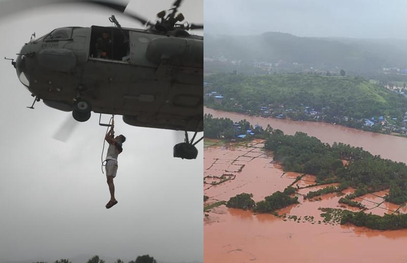 Maharashtra Flood : Floods kill 112, displace 1 lakh 35 thousand by ndrf | Maharashtra Flood : पूरदुर्घटनेत 112 जणांचा मृत्यू, 1 लाख 35 हजार नागरिकांचं स्थलांतर