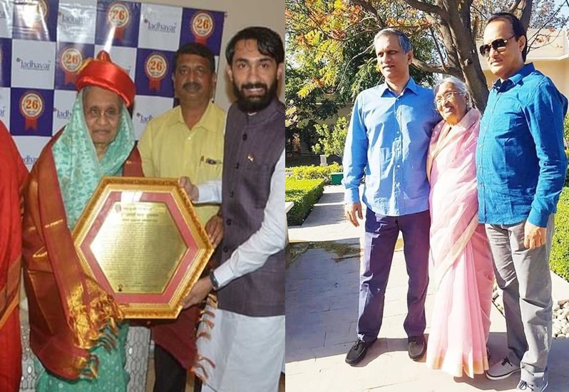 Ajit Pawar : ... And Deputy Chief Minister Ajit Pawar's mother-in-law's eyes watered in pune award ceremoney | Ajit Pawar : ... अन् उपमुख्यमंत्री अजित पवारांच्या मातोश्रींचे डोळे पाणावले