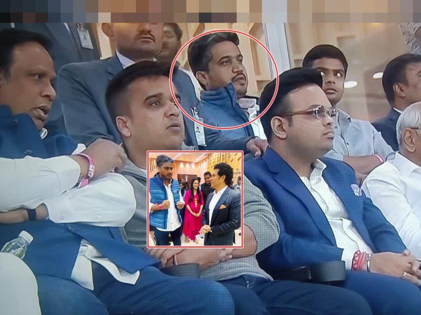 Rohit Pawar watched the match with Jai Shah, interacted with Sachin Tendulkar alos | जय शहांसोबत पाहिली मॅच, सचिनशीही संवाद; रोहित पवारांचा असा 'हा' अंदाज