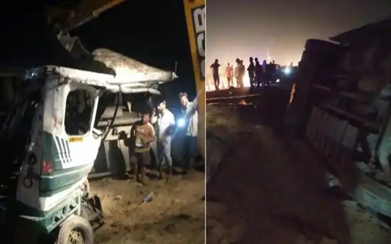 17 killed in private bus and tempo accident in kanpur accident | मोठी दुर्घटना ! खासगी बस अन् टेम्पोचा भीषण अपघात, 17 जणांचा मृत्यू
