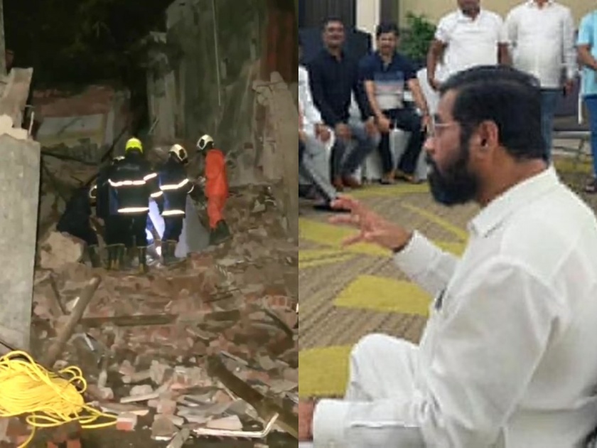 Guwahati notices Kurla building accident, Eknath Shinde announces help lakh rupees | कुर्ल्यातील इमारत दुर्घटनेची गुवाहाटीत दखल, एकनाथ शिंदेंकडून मदतीची घोषणा