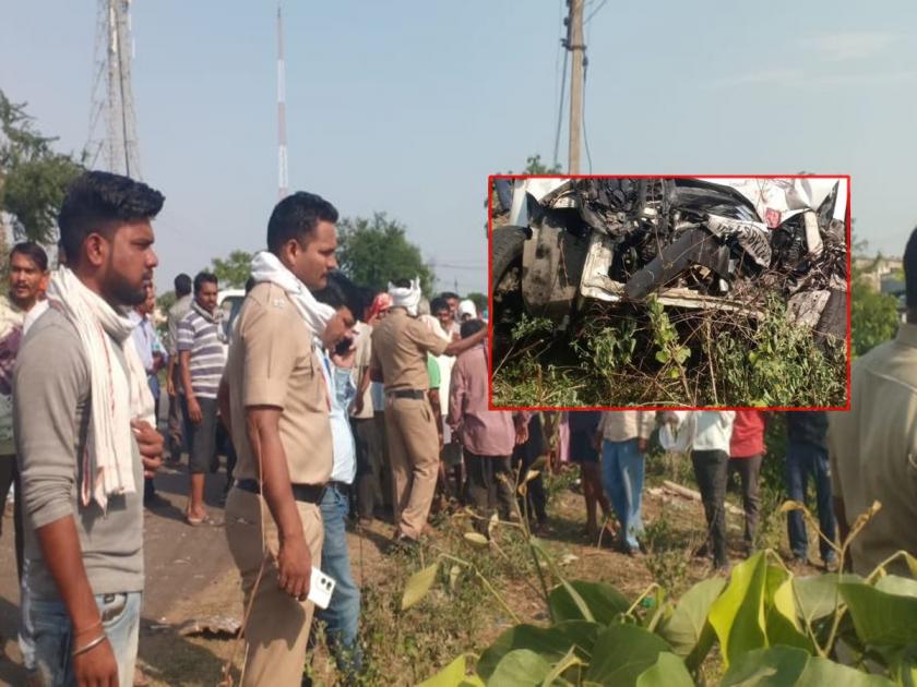 Travels uncar accident near Kanpa chandrapur; 5 killed on the spot, 1 seriously | मोठी दुर्घटना! कानपाजवळ भीषण अपघात; ५ जण जागीच ठार, १ गंभीर