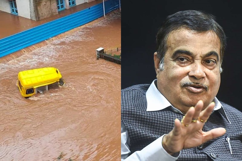 Maharashtra Flood : Nitin Gadkari pays Rs 100 crore for repairing roads in flood-hit areas | Maharashtra Flood : पूरग्रस्त भागातील रस्ते दुरुस्तीला सुरूवात, गडकरींनी दिले 100 कोटी