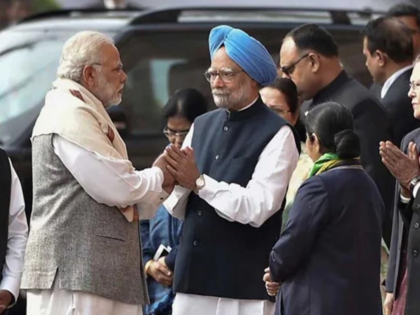 Dr. Manmohan Singh's contribution is invaluable; Narender Medhi's Gairvedgar | डॉ. मनमोहन सिंग यांचे योगदान अमूल्य; नरेंद्र माेदी यांचे गाैरवाेद्गार