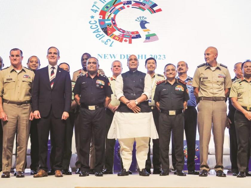 Army chiefs of 30 countries in Delhi; Defense Minister Rajnath Singh said... | ३० देशांचे सैन्यदल प्रमुख दिल्लीत; संरक्षण मंत्री राजनाथसिंह म्हणाले...