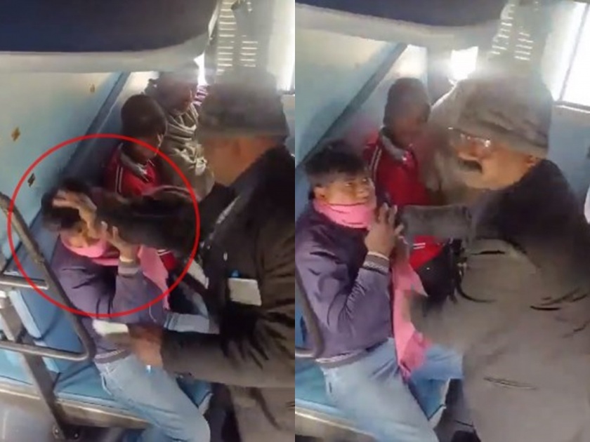 Train passenger beaten up by TC; Question of NCP while sharing the video | Video: रेल्वेतील प्रवाशाला टीसीकडून जबर मारहाण; व्हिडिओ शेअर करत राष्ट्रवादीचा सवाल