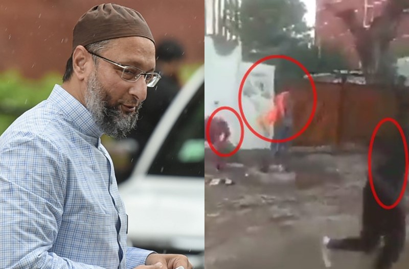 Video : Asauddin Owaisi's house vandalized by Hindu Sena activists, video goes viral | Video : हिंदू सेनेच्या कार्यकर्त्यांकडून असदुद्दीन ओवैसींच्या घरावर हल्ला, व्हिडिओ व्हायरल