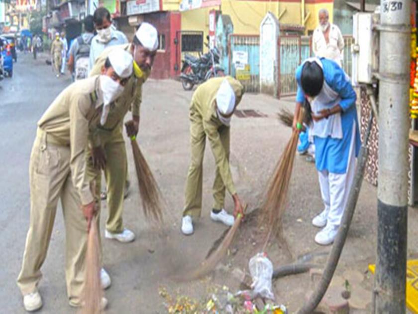 Deep cleaning campaign in Ulhasnagar; Inspection by Deputy Commissioner Subhash Jadhav | उल्हासनगरात सखोल स्वच्छता मोहीम; उपायुक्त सुभाष जाधव यांच्याकडू पाहणी