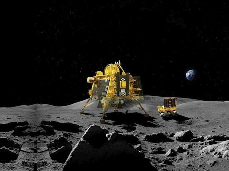 Chandrayaan-3: After landing on the moon, the Vikram lander has given information about the temperature on the moon | 'हे अपेक्षित नव्हते...'; चंद्राच्या दक्षिण ध्रुवावरील तापमान पाहून इस्रोचे शास्त्रज्ञही आश्चर्यचकित