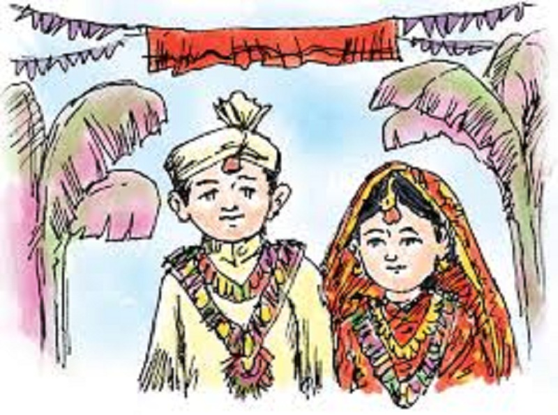 News of child marriage leaks; Before reaching the police, groom and relative runs with minor bride | बालविवाहाची बातमी फुटली; पोलीस पोहोचण्याआधीच वऱ्हाडीसह नवरदेव-नवरी पसार