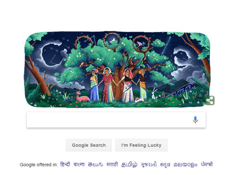 google celebrates the 45th anniversary of chipko movement through doodle | Chipko Movement: गुगलने डुडलमधून दिला पर्यावरण संरक्षणाचा संदेश