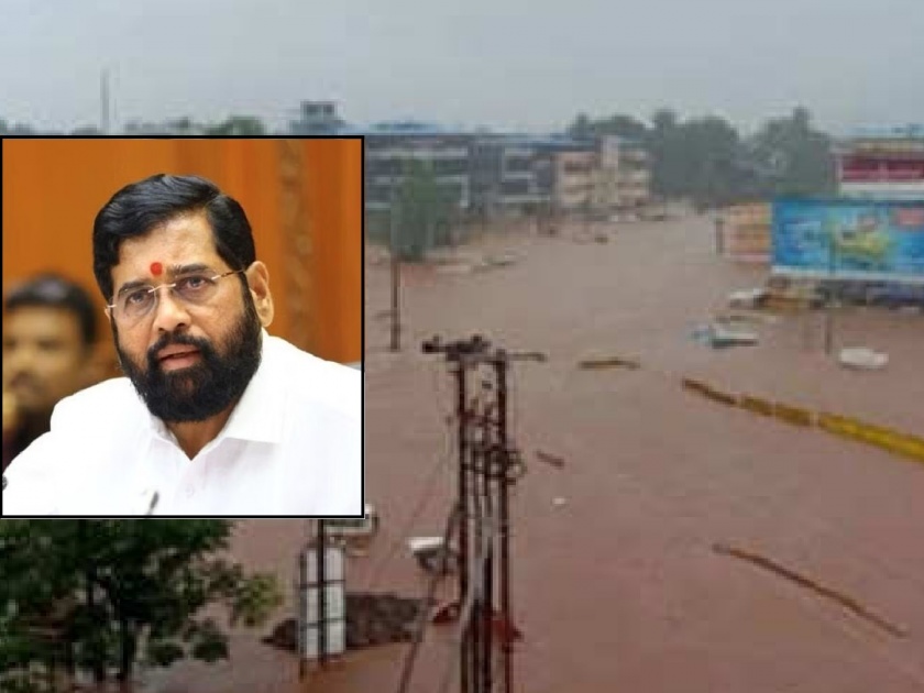 Meeting on red, blue flood line in Chiplun city in eight days says Chief Minister Eknath Shinde | लाल, निळ्या पूररेषेवर आठ दिवसात बैठक, ठोस निर्णय घेऊ; मुख्यमंत्र्यांनी दिले आश्वासन