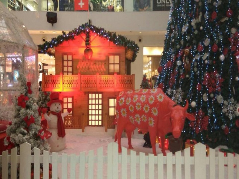 The children company pleased with the arrival of Santa Claus, organizing entertainment events in many areas | सांताक्लॉजच्या आगमनाने बच्चे कंपनी खूश, अनेक भागात मनोरंजनात्मक कार्यक्रमाचे आयोजन 