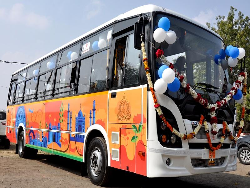 Aurangabad Smart City's bus service tops the country in the urban mobility group | अर्बन मोबिलिटी गटात औरंगाबाद स्मार्ट सिटीची बससेवा देशात अव्वल 