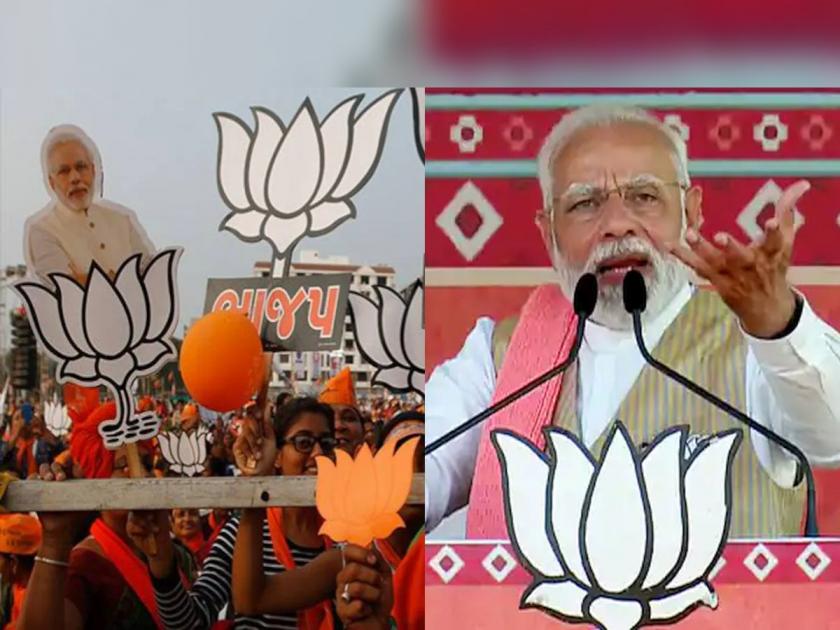 Hindutva, Modi and development, BJP's trisutri for Surat; Which Kohinoor will choose Surat | हिंदुत्व, मोदी अन् विकास, भाजपची सुरतसाठी त्रिसुत्री; सूरतवासी कोणता कोहिनूर निवडणार?