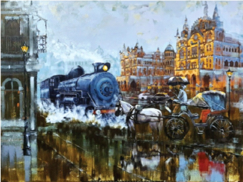 Old Mumbai painting glue in online painting competition; Exhibition of selected pictures | ऑनलाइन चित्रकला स्पर्धेत जुन्या मुंबईची चित्रकृती सरस; निवडक चित्रांचे प्रदर्शन 