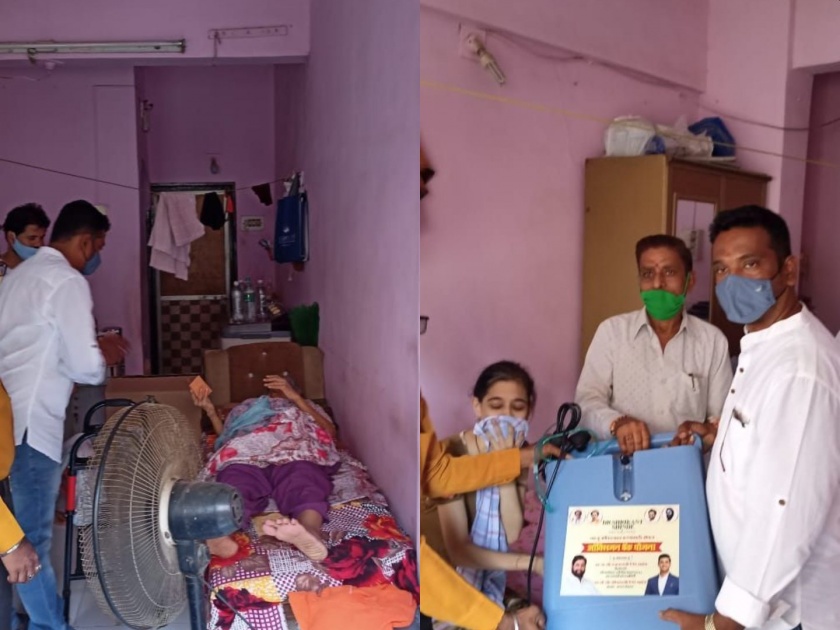 MP Shrikant Shinde helped to old mother and her daughter in Ulhasnagar Survived by getting oxygen | ...अन् खासदार श्रीकांत शिंदे मायलेकींच्या मदतीला धावले; ऑक्सिजन मिळाल्याने वाचले प्राण 