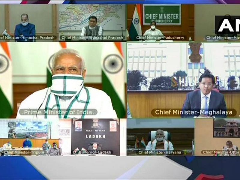 PM Narendra modi holds meeting with all CM you need to know aboyt this meeting sna | CoronaVirus: पंतप्रधान मोदींची मुख्यमंत्र्यांसोबत बैठक; जाणून घ्या, कोण काय म्हणाले