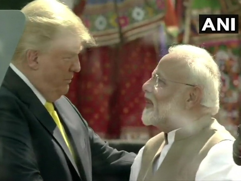 Donald Trump Visit: US President Donald Trump praised India's Prime Minister Narendra Modi | Donald Trump Visit: 'ते पूर्वी चहा विकायचे'; एवढं बोलून ट्रम्प मधेच थांबले अन्...