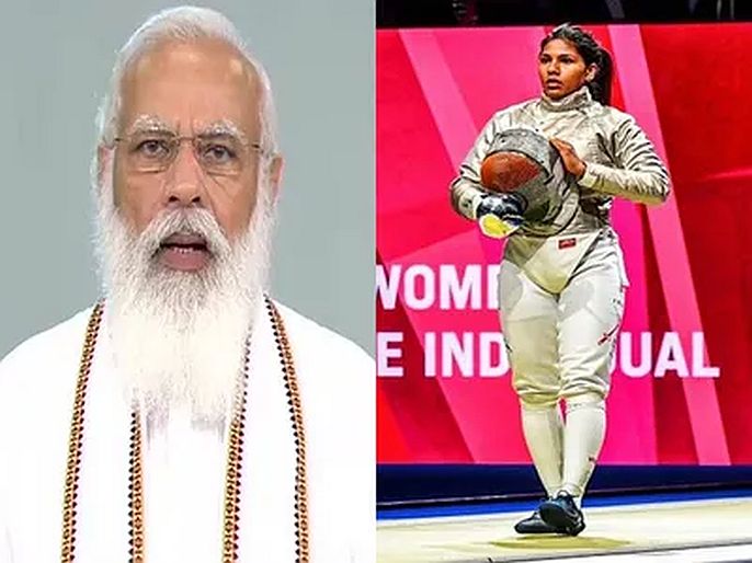 PM Narendra modi reply to bhavani devis tweet about her performance in olympics 2020 | Tokyo Olympics: भवानी देवीनं पराभवानंतर मागितली देशाची माफी; PM मोदींच्या ट्विटनं मन जिंकलं