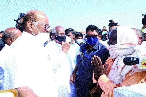 Central government should help farmers affected by heavy rains says Sharad Pawar | अतिवृष्टीग्रस्त शेतकऱ्यांना केंद्र सरकारने मदत करावी - शरद पवार 