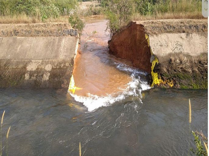 The left canal of Tilari Dam in Sindhudurg burst, people experienced flood-like conditions | सिंधूदुर्गमधील तिलारी धरणाचा डावा कालवा फुटला, लोकांनी अनुभवली पुरसदृश्य स्थिती 