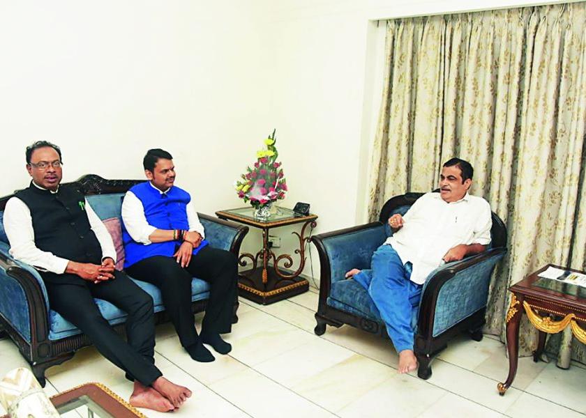 Chief Minister meet Gadkari | मुख्यमंत्र्यांनी घेतली गडकरींची भेट 