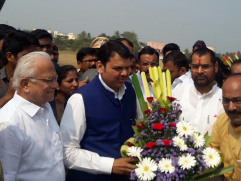 Welcome to Chief Minister Devendra Fadnavis in Sangli district | मुख्यमंत्री देवेंद्र फडणवीस यांचे सांगली जिल्ह्यात स्वागत