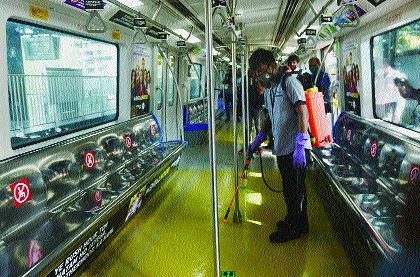 Hariom of Mumbai Metro to run from tomorrow with 50% rounds | मुंबई मेट्रोचे पुनश्च हरिओम, ५० टक्के फेऱ्यांसह उद्यापासून धावणार, मोनो आजपासून सेवेत रुजू